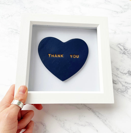 Personalised framed thank you gift, appreciation present