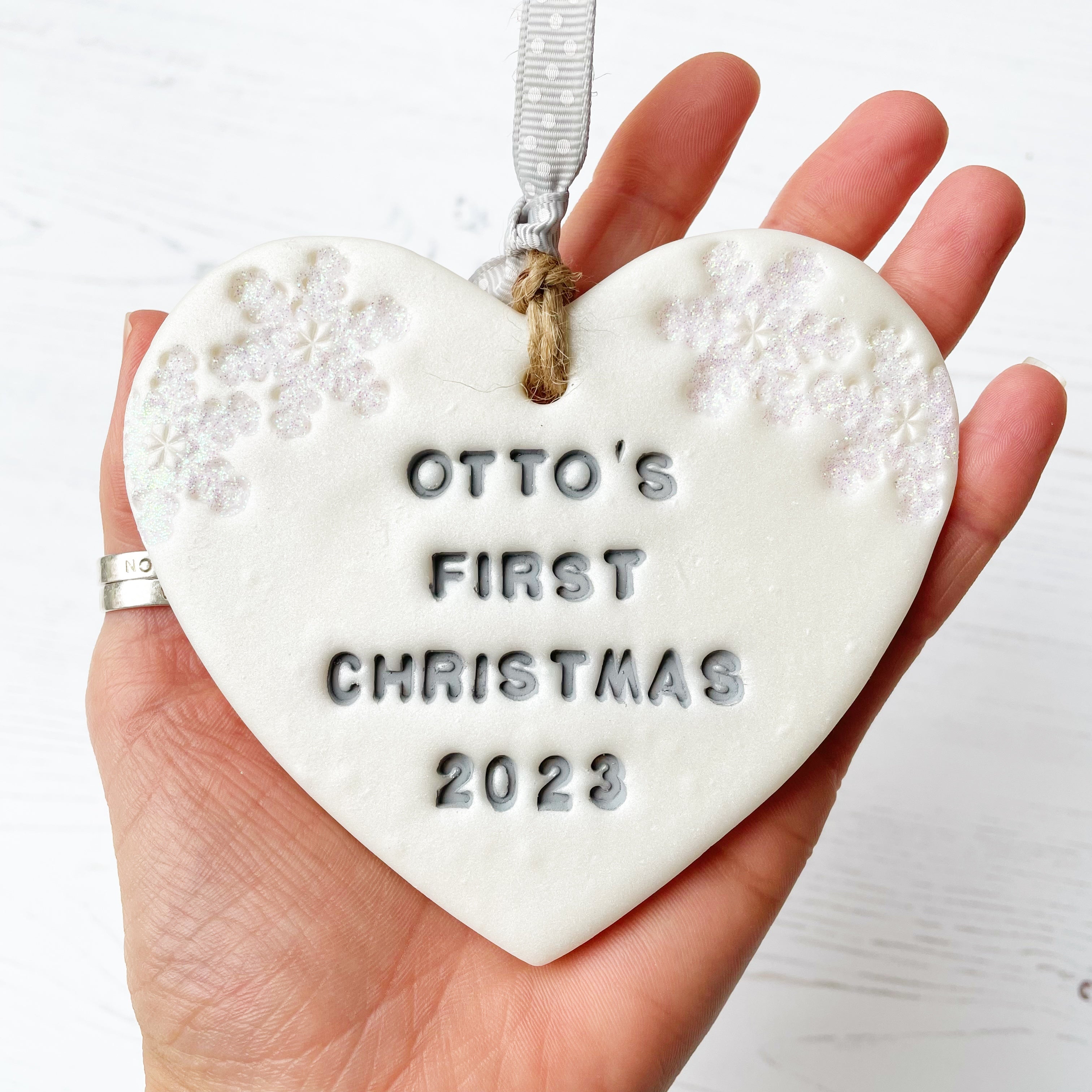 Personalised baby best sale first christmas